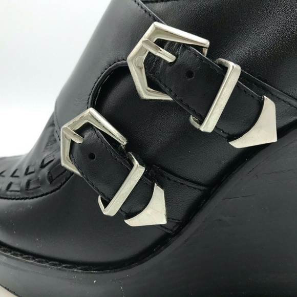 ZARA Woman Loafer Oxford Platform Wedge Blucher - Picture 7 of 10